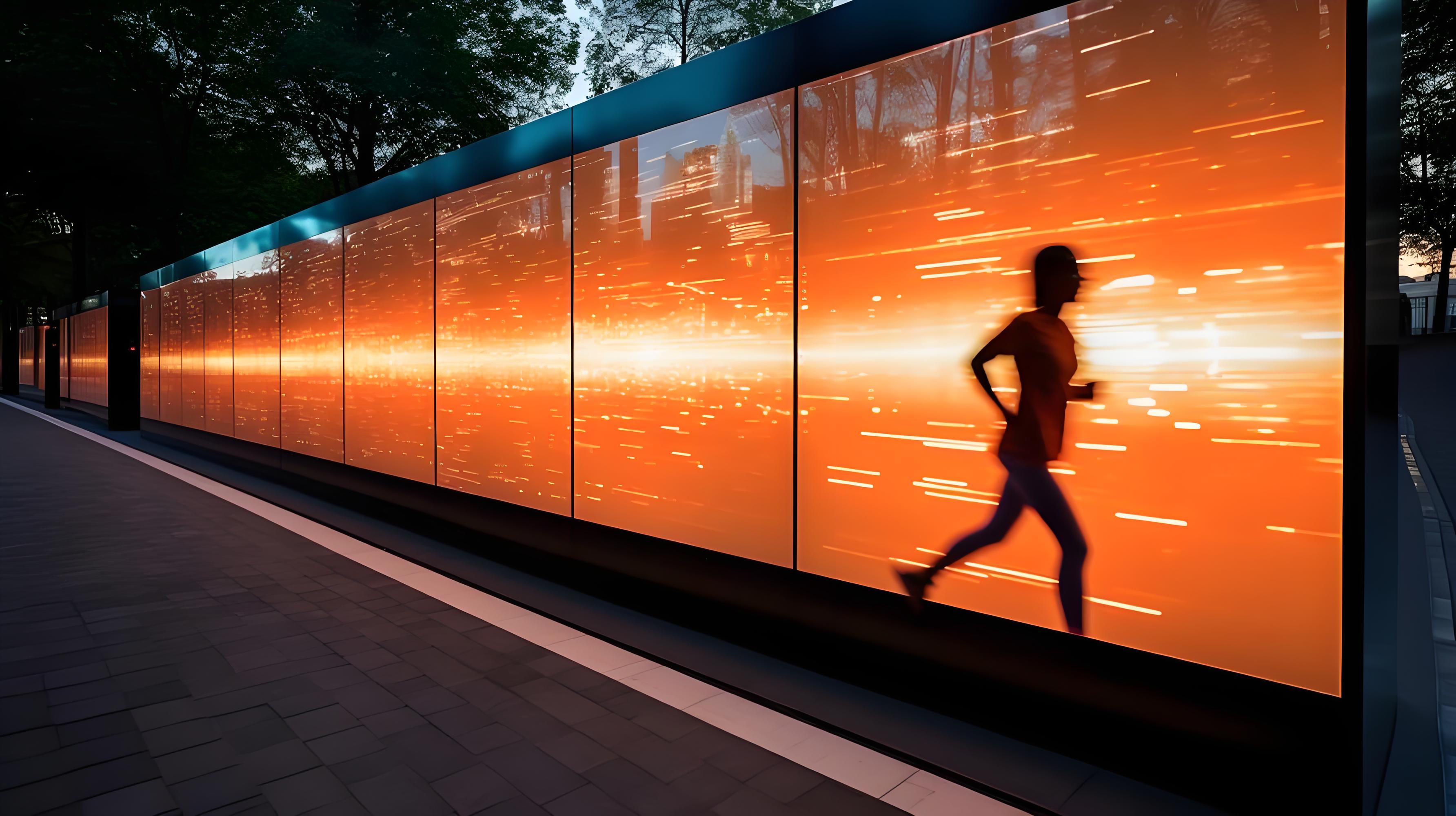 द लाइट एंड शैडो रनिंग वॉल: क्रांति करना इंटरएक्टिव फिटनेस