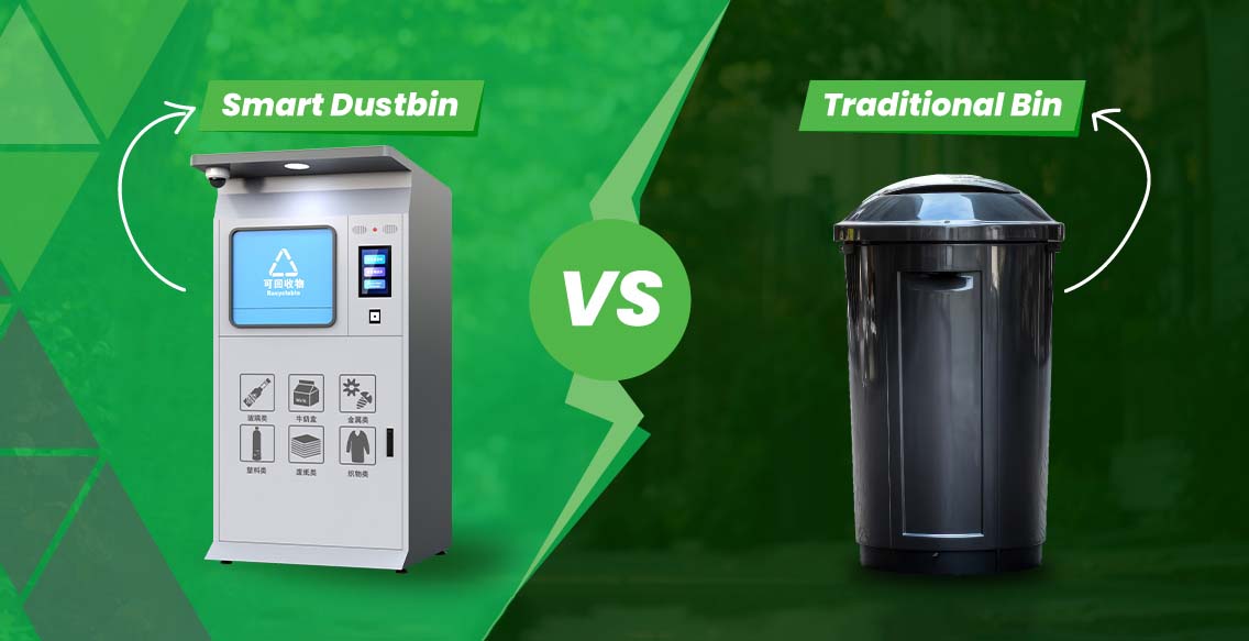 स्मार्ट कचरा डिब्बे बनाम। पारंपरिक डिब्बे: भविष्य स्मार्ट इको-टेक से संबंधित क्यों है?