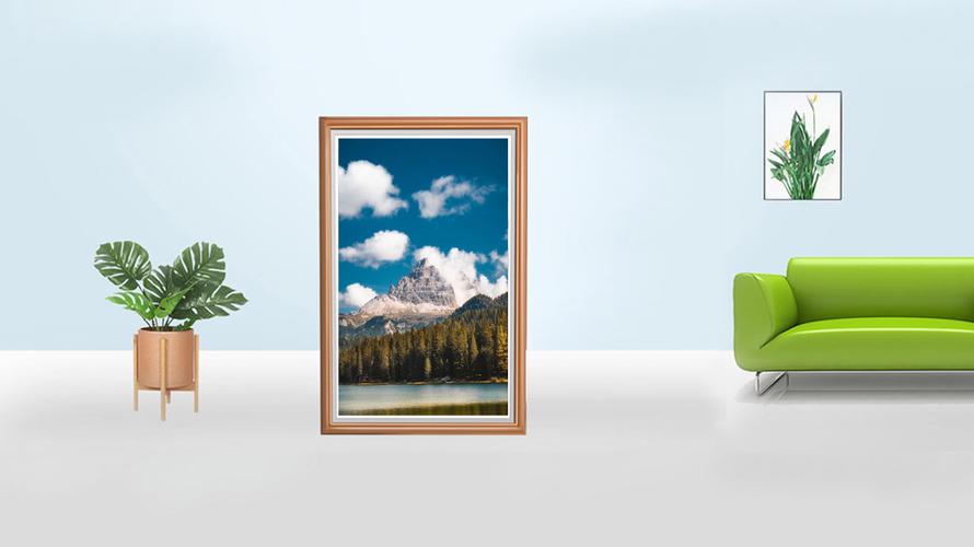 इलेक्ट्रॉनिक फ़्रेम स्क्रीन - डिजिटल कला प्रतिनिधित्व